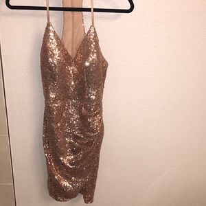 Gold sparkly dress